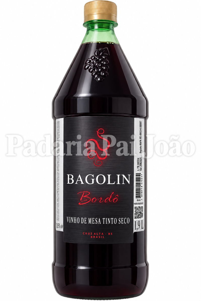 Vinho Bagolin Bordo 1,9 lt