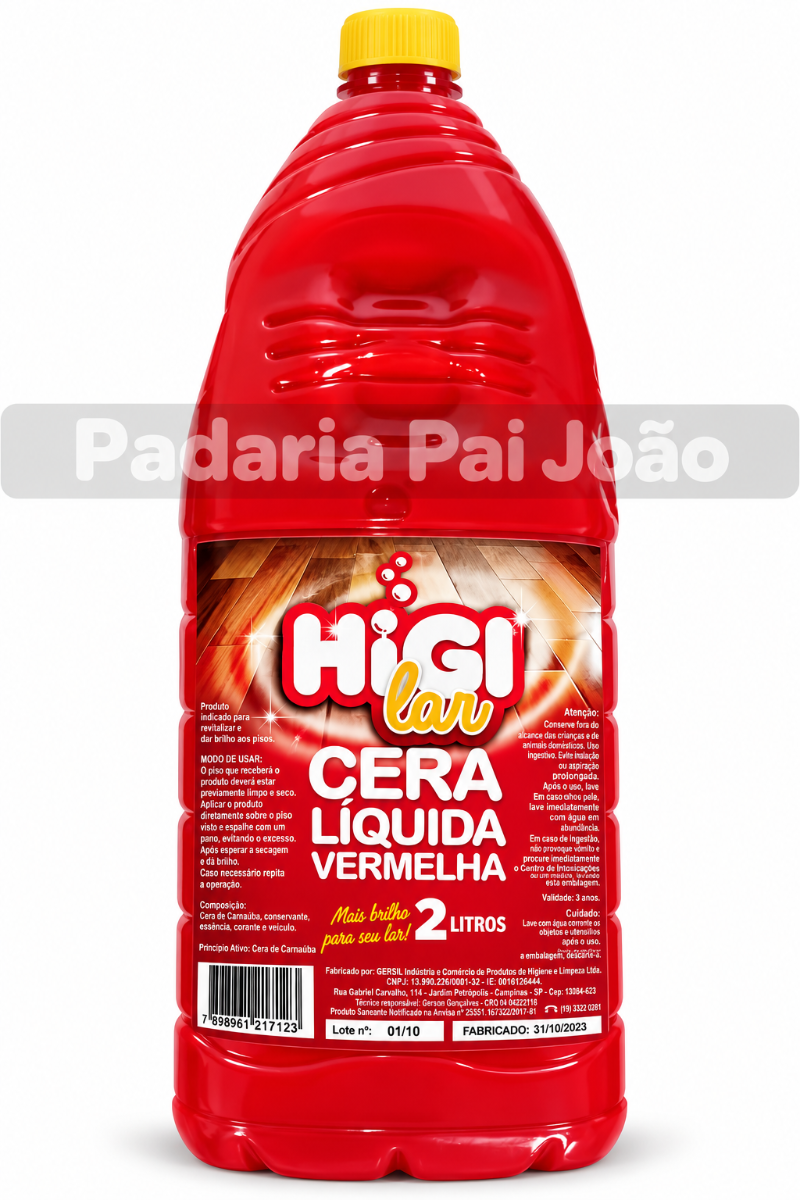 Cera Liquida Vermelho Higilar 2 lt