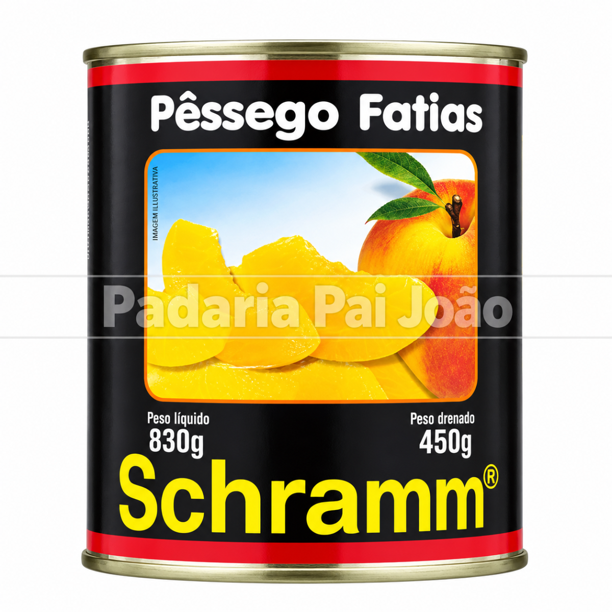 Pessego em Fatias Schramamm 830g