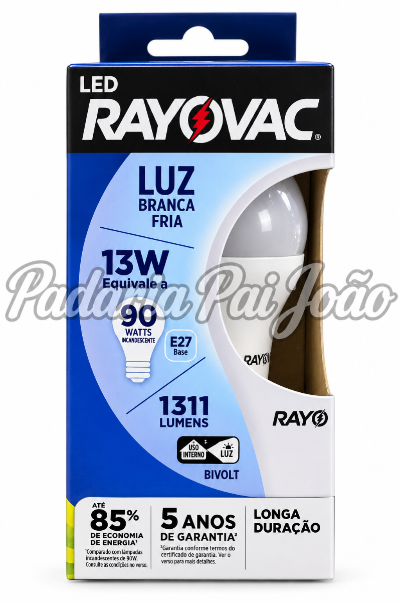 Luz Branca Fria Led Rayovac 13w