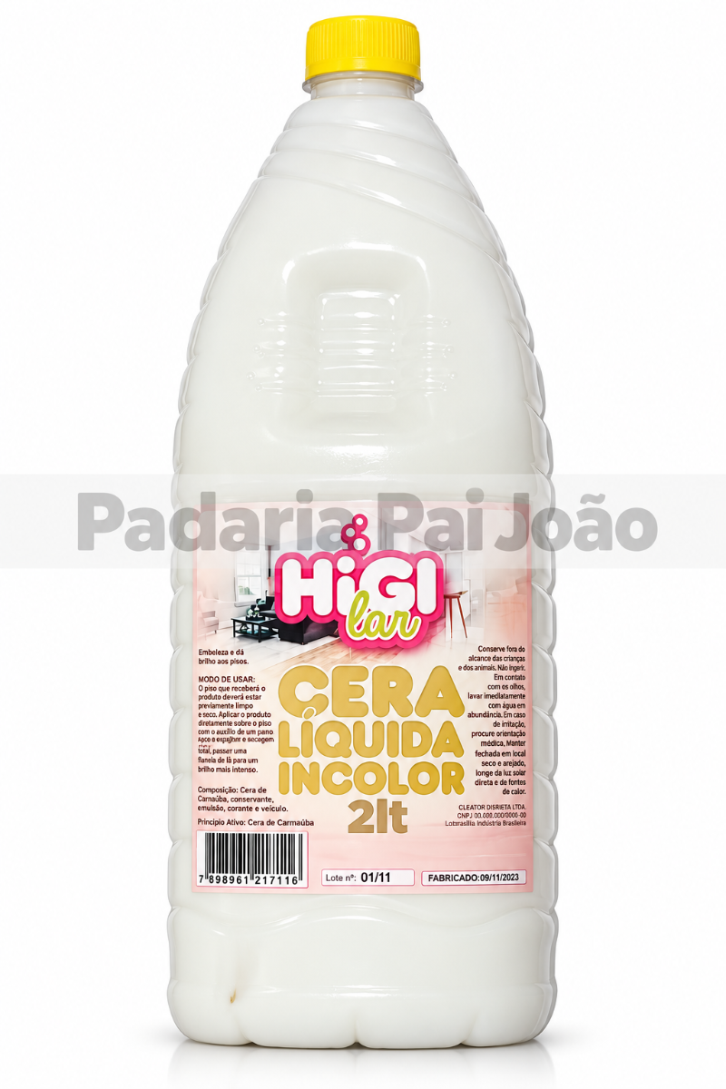 Cera Incolor Higilar 2 lt