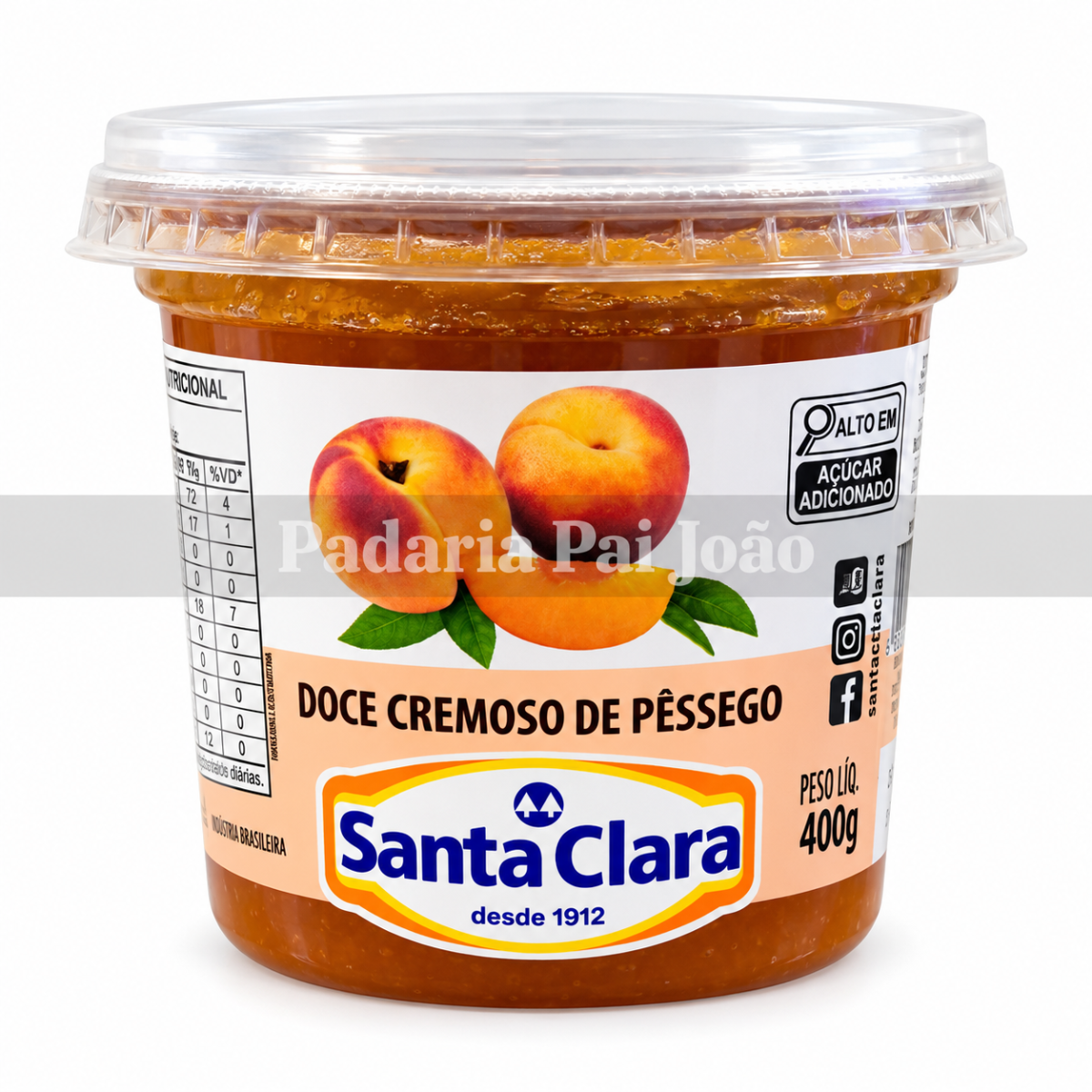 Doce de Pêssego Santa Clara 400g