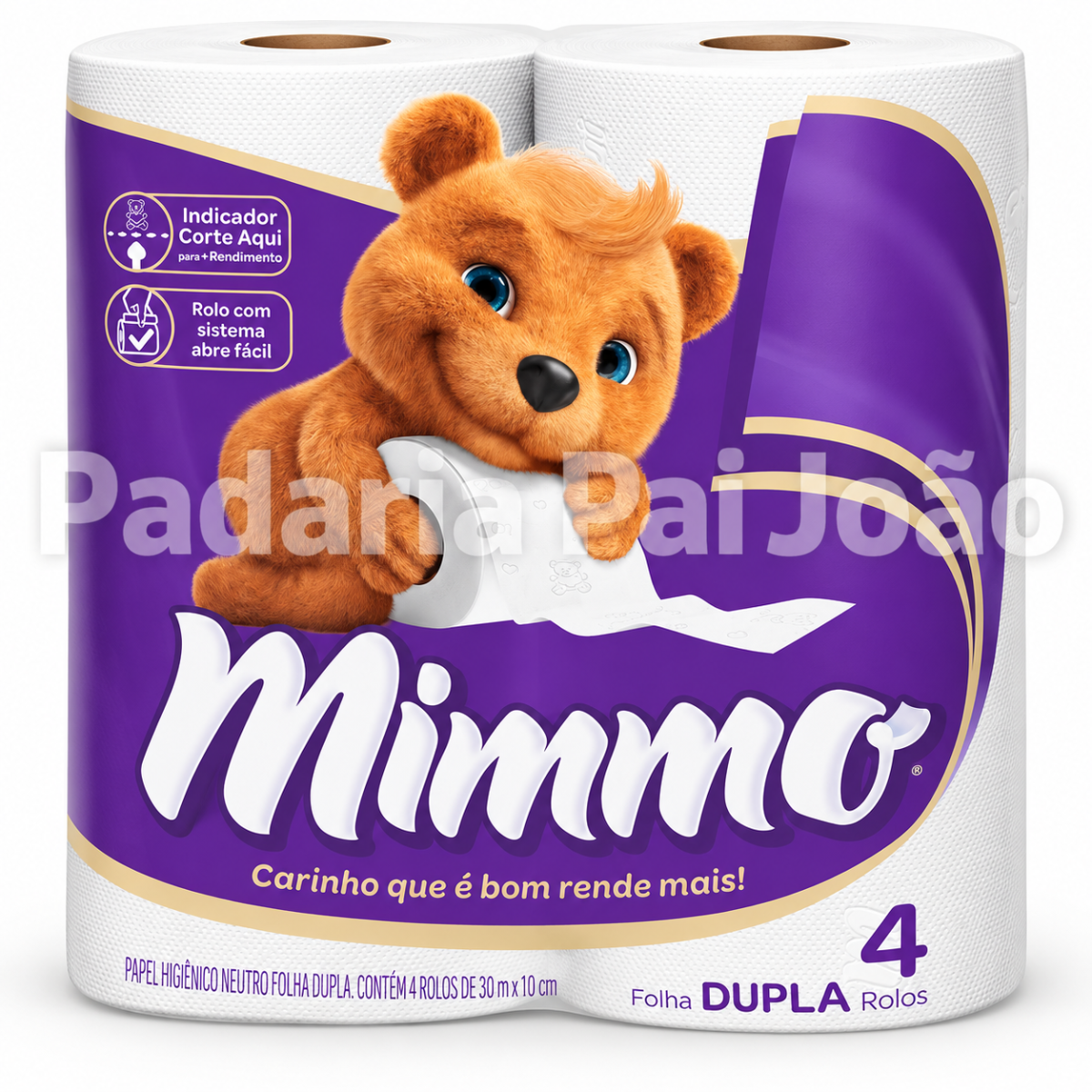 Papel Higienico Mimo 4 Rolos