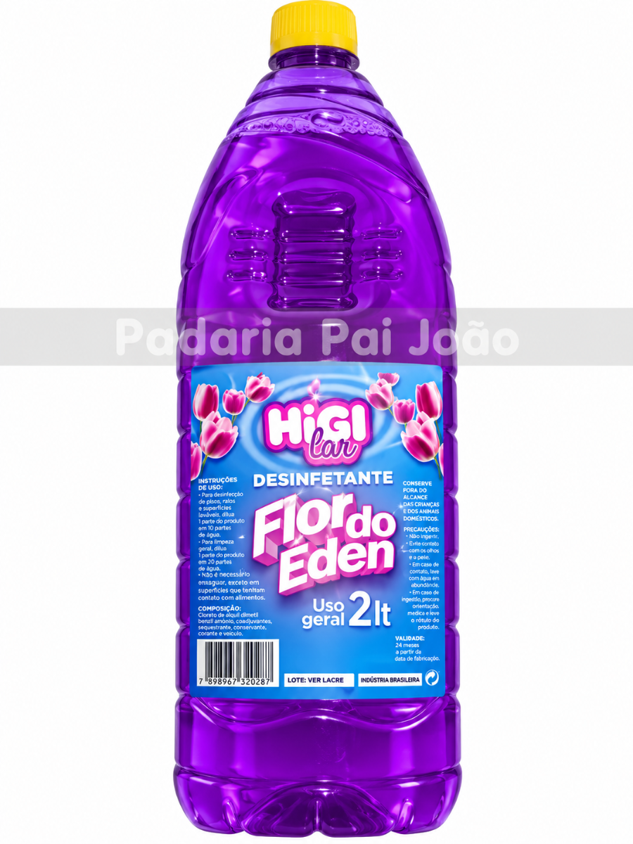 Desinfetante Flor do Eden Higilar 2 lt