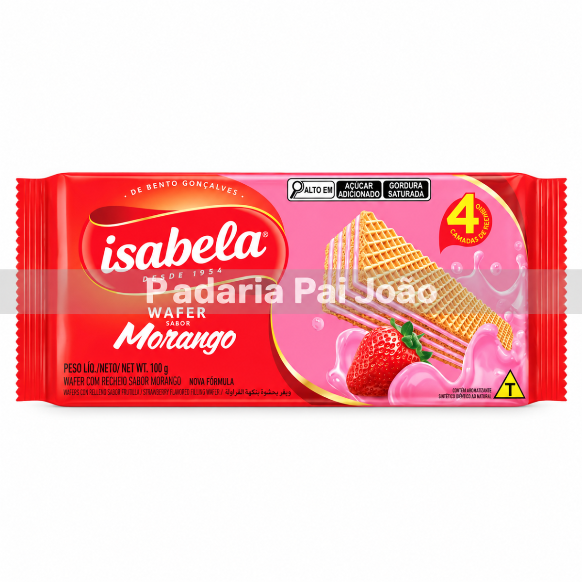 Wafer Isabela Morango 100g