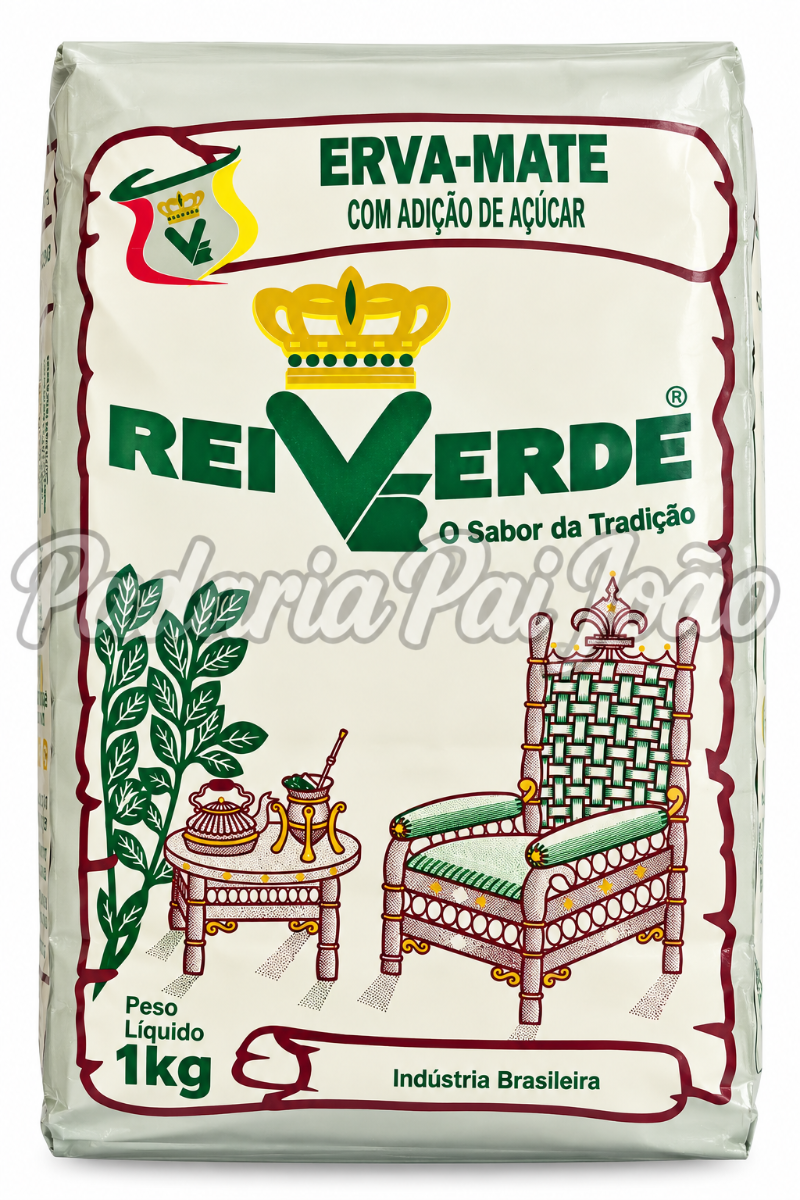 Erva Mate Rei Verde com Açucar 1 kg