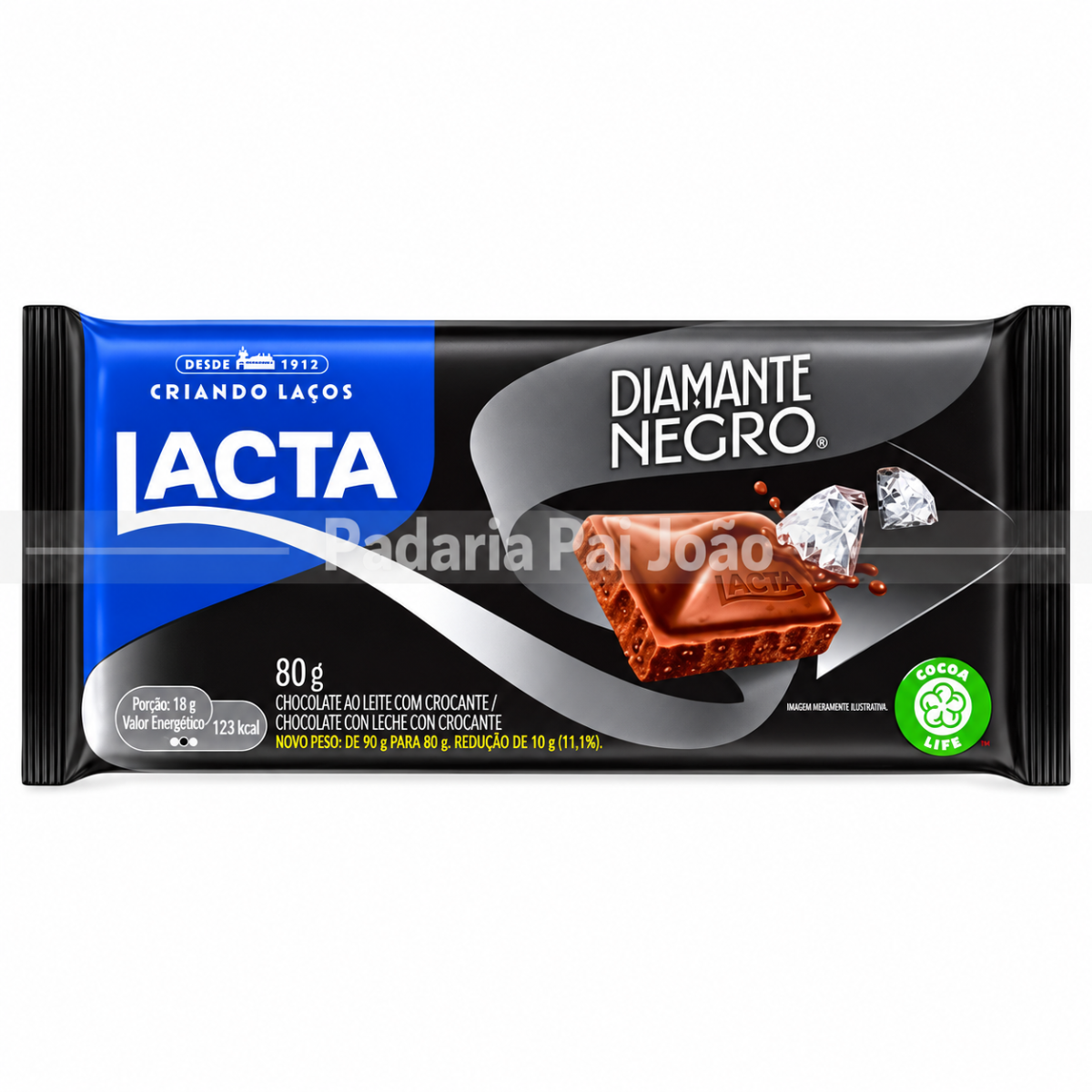 Lacta Diamante Negro 80g