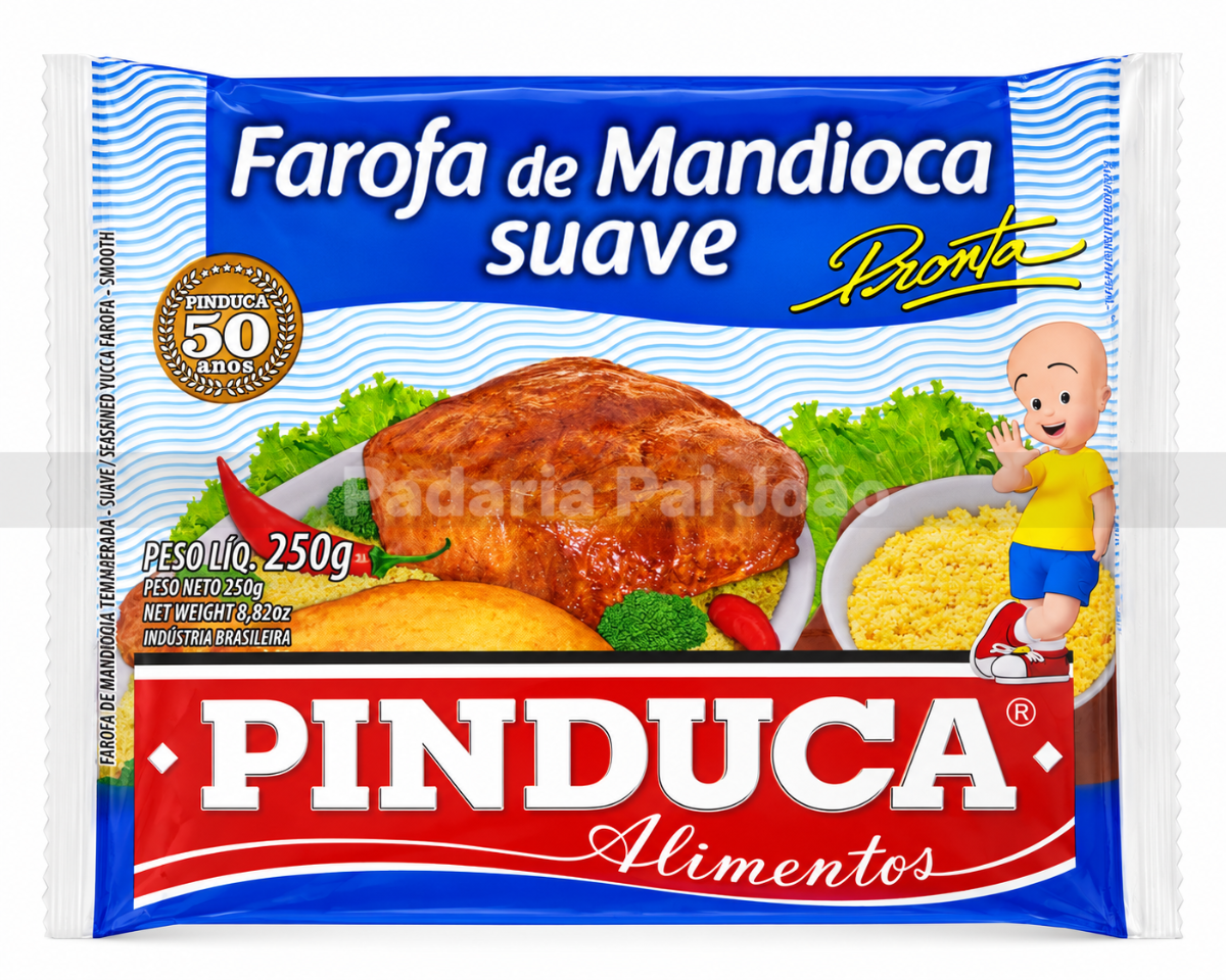 Farofa de Mandioca Suave Pinduca 250g