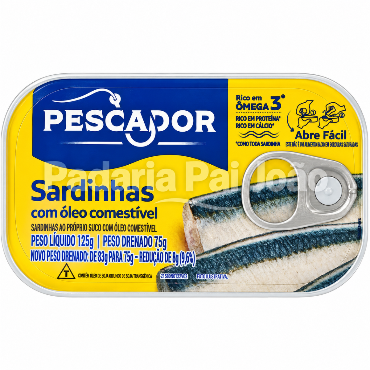 Sardinhas Pescador com Oleo 125g