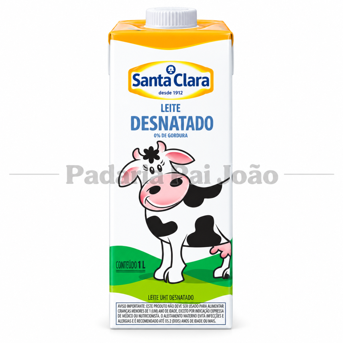 Leite Desnatado Santa Clara 1 lt