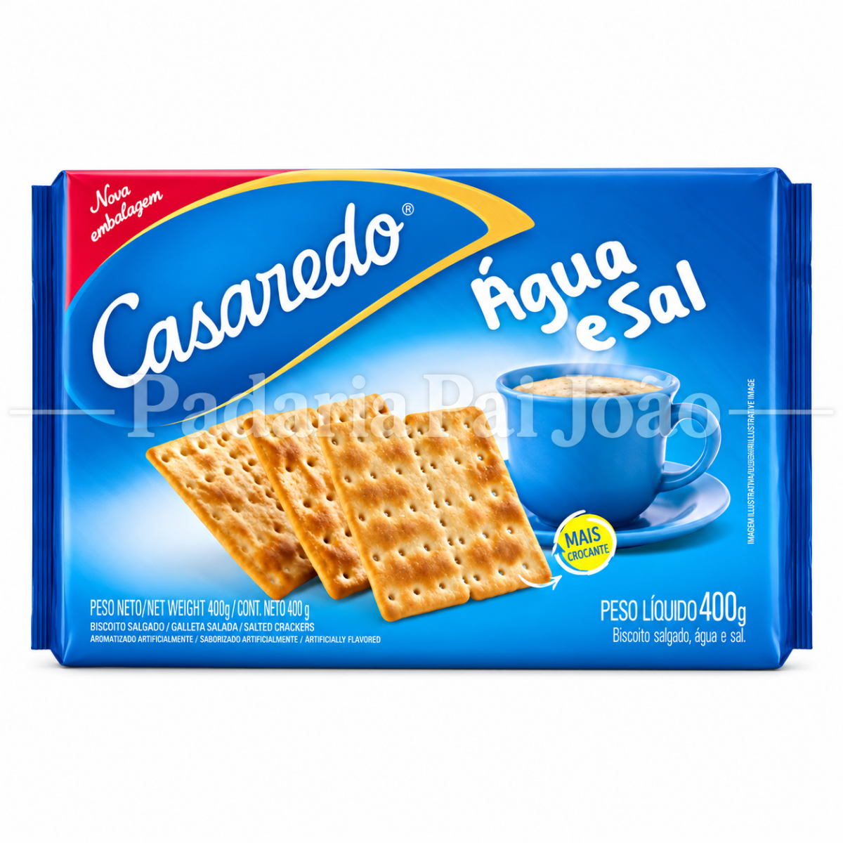 Biscoito Agua e Sal Caseredo 350g