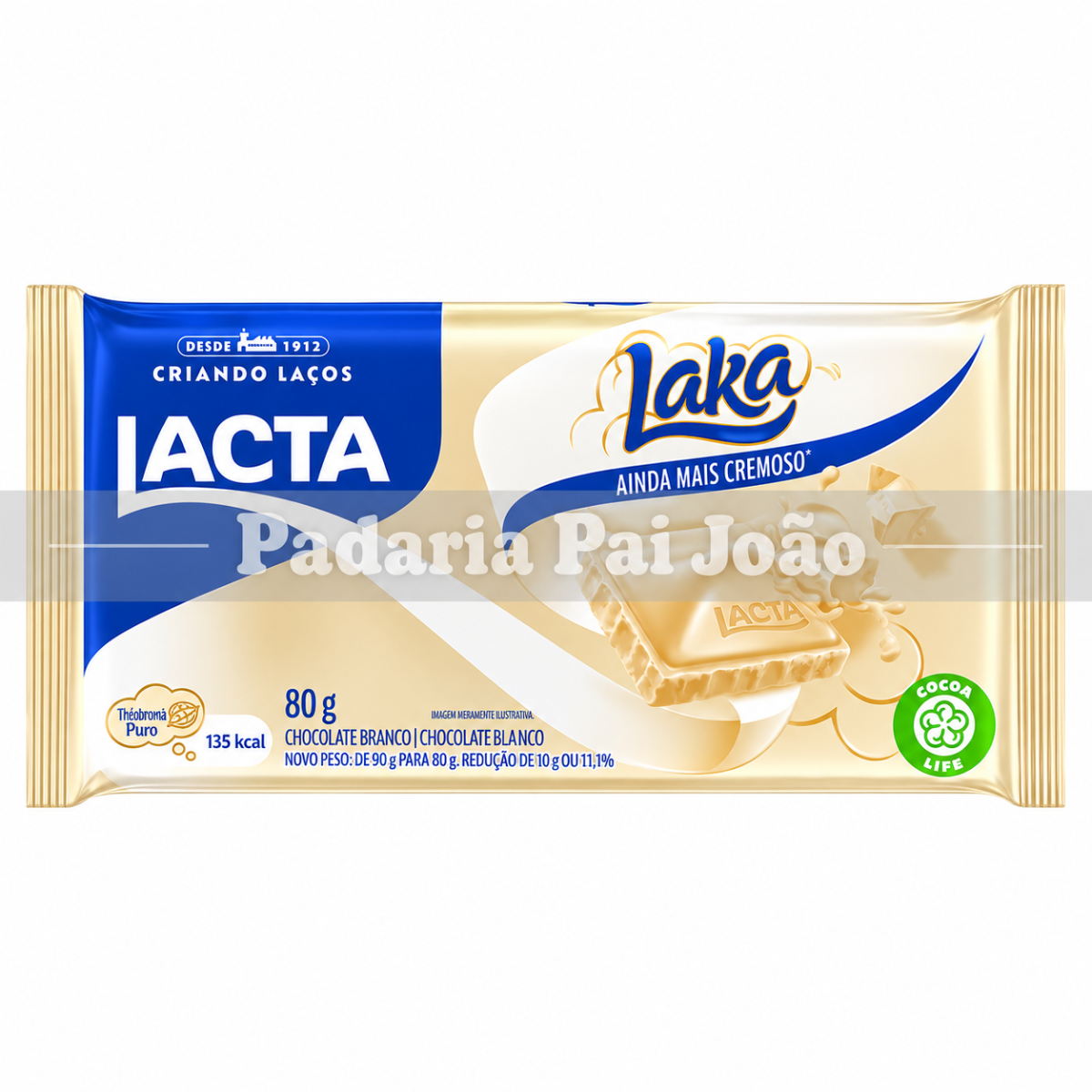 Laka Chocolate Branco 80g