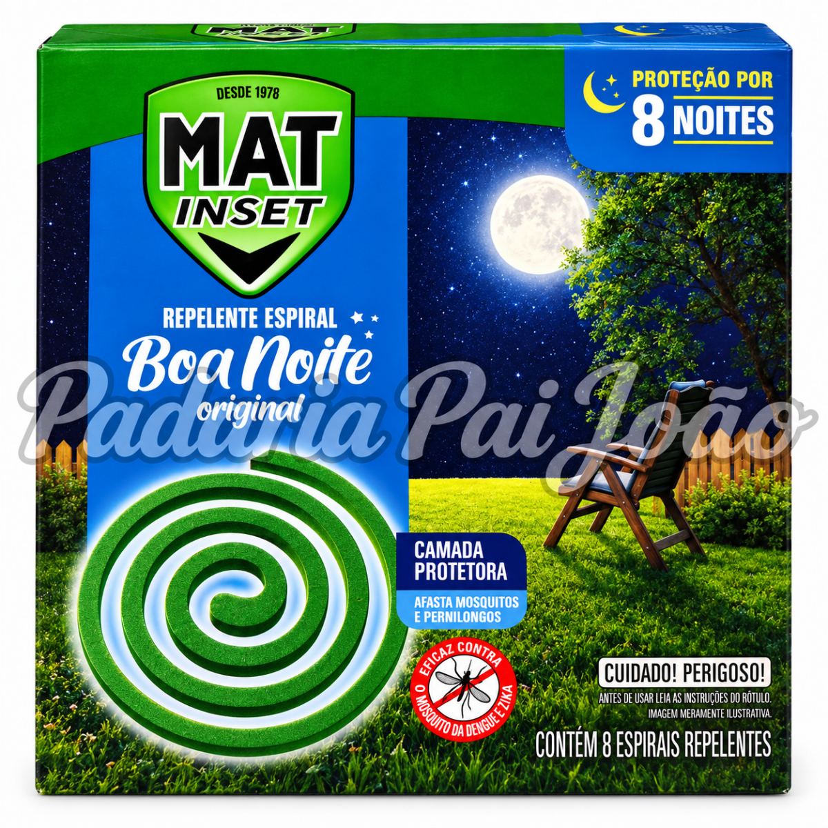 Mat Inset Boa noite C/8 Repelentes