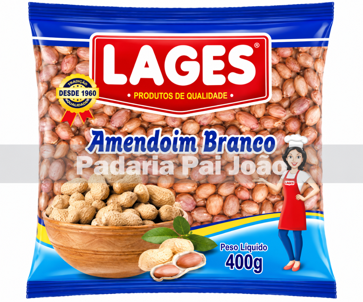 Amendoim Branco Lages 400g