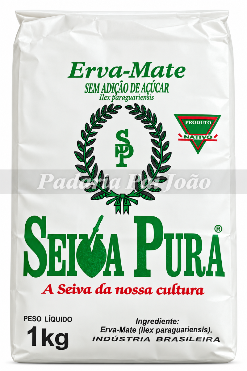 Erva Mate Seiva Pura sem Açucar 1 kg