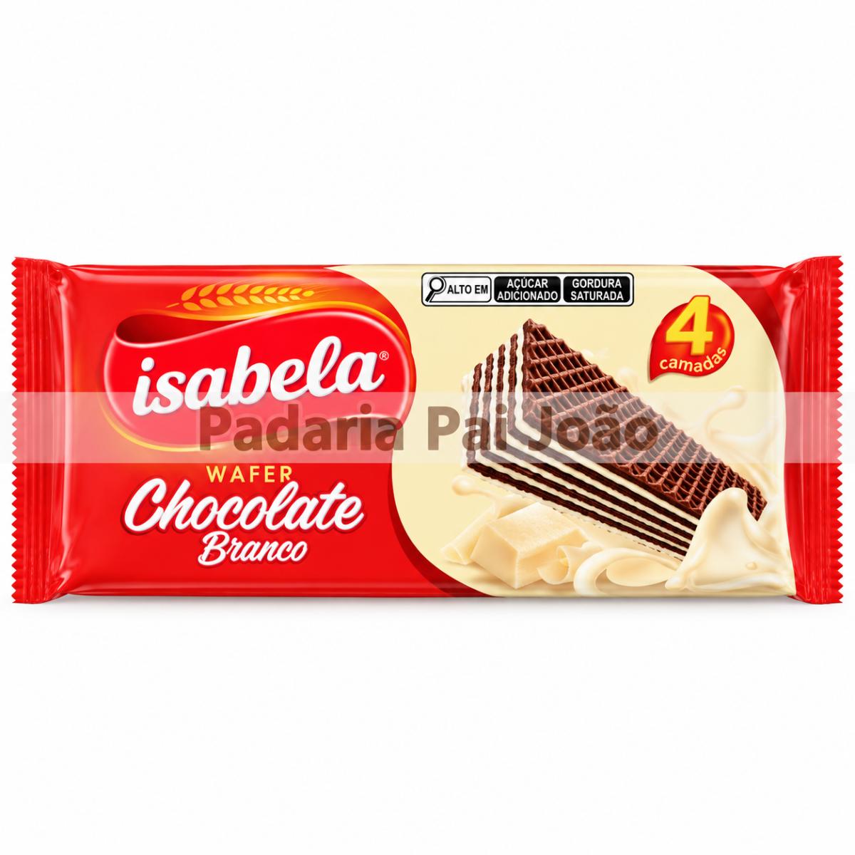 Wafer Isabela Chocolate Branco 100g