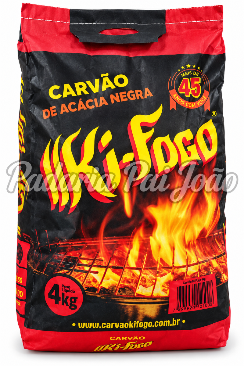 Carvao KI Fogo 4 kg