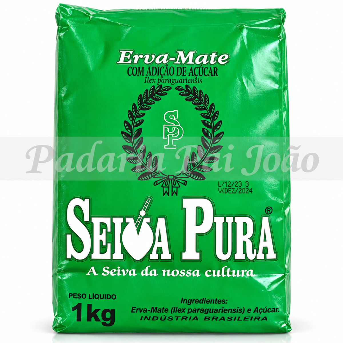 Erva Mate Seiva Pura com Açucar 1 kg